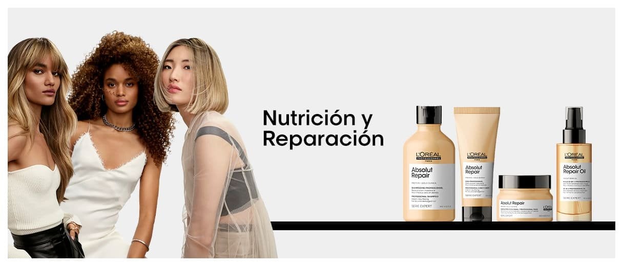 Banner promocional sobre el cuidado del cabello dañado